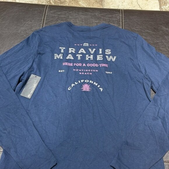 Travis Mathew Men's Life of Luxury Long Sleeve Golf T-Shirt - Picture 10 of 10